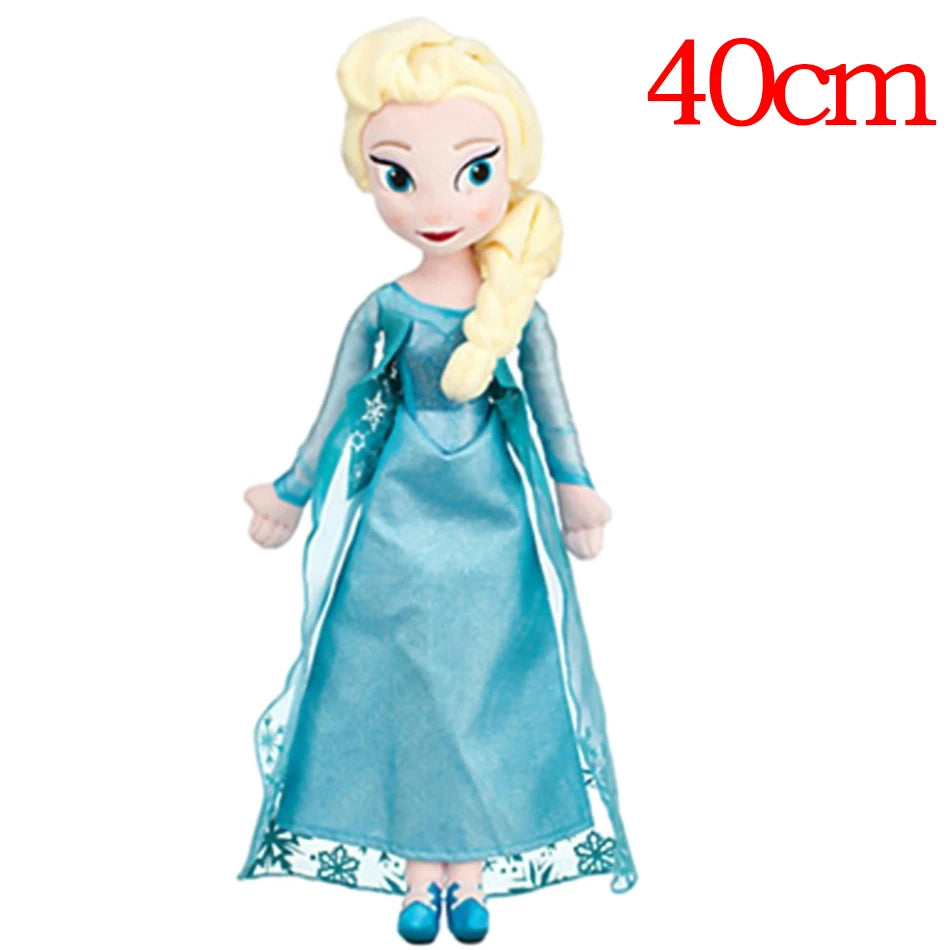 40-50CM Frozen Anna Elsa Dolls Snow Queen Princess Anna Elsa Doll Toys Stuffed Frozen Plush Kids Toys Birthday Christmas Gift