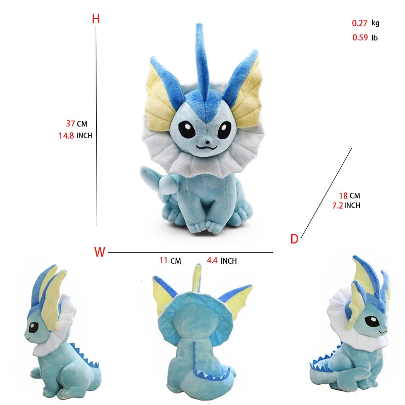 Big Size Pokemon Plush Toys Eevee Umbreon Cartoon Figure Peluche Dolls KJolteon Vaporeon Sylveon Anime Stuffed Dolls Gifts