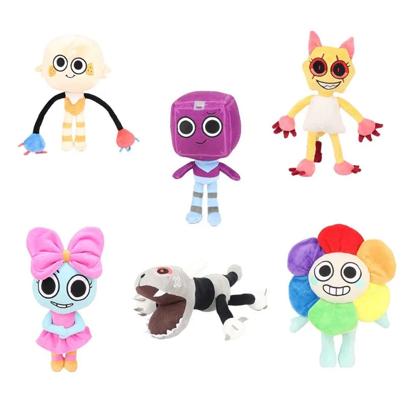 35cm Dandy's World Plush Cute Dandy World Scrap Stuffed Horror Game Goob Pebble Plushie Soft Pillow Doll Children Gifts Doll Bir