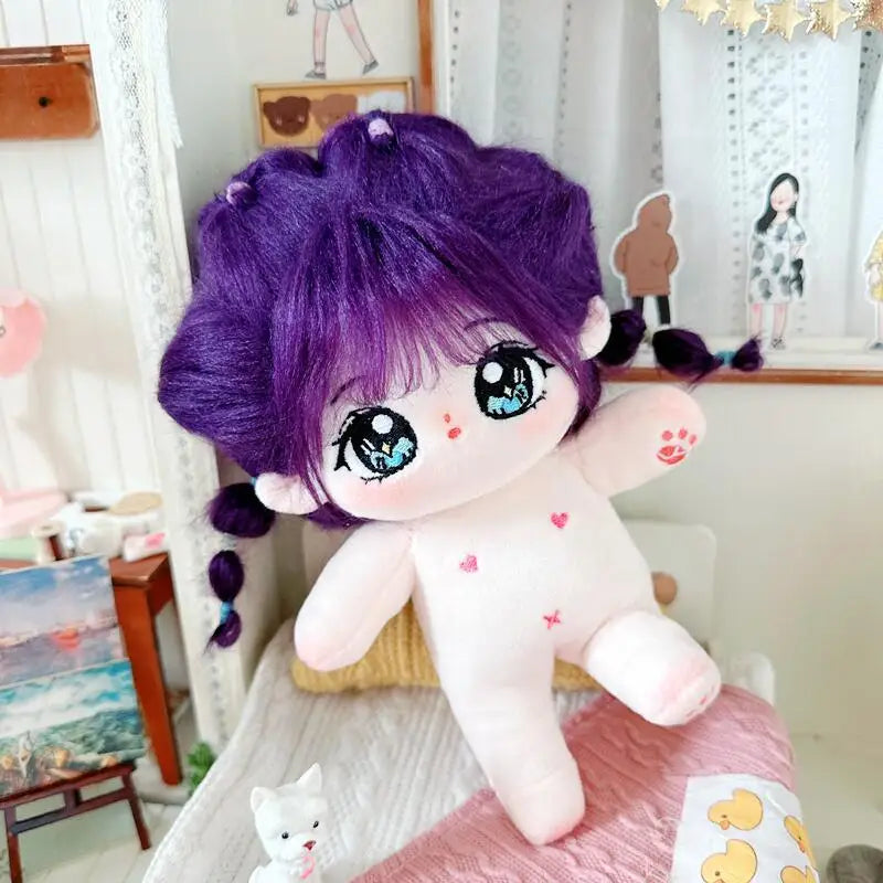 20cm IDol Doll Plush Cotton Star Dolls Kawaii Stuffed Baby Plushies No Attributes Dolls Toys Fans Collection Children Gifts