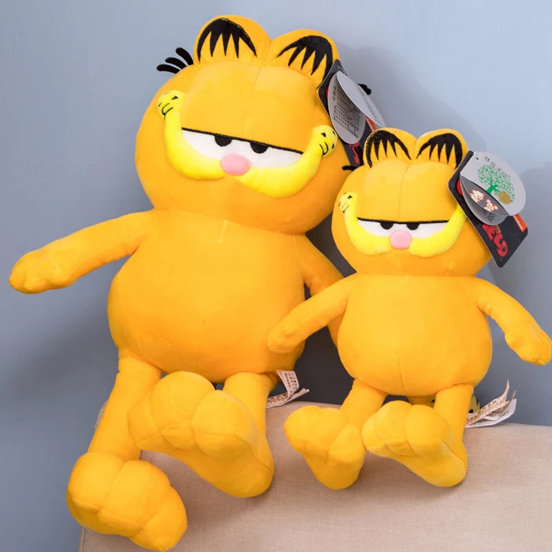 Giant  Garfield Fat Angry Cat Plush Toys Animals Lazy Kitty Stuffed Doll Tiger Skin Simulation Cat Plushies Pillow Xmas Gifts