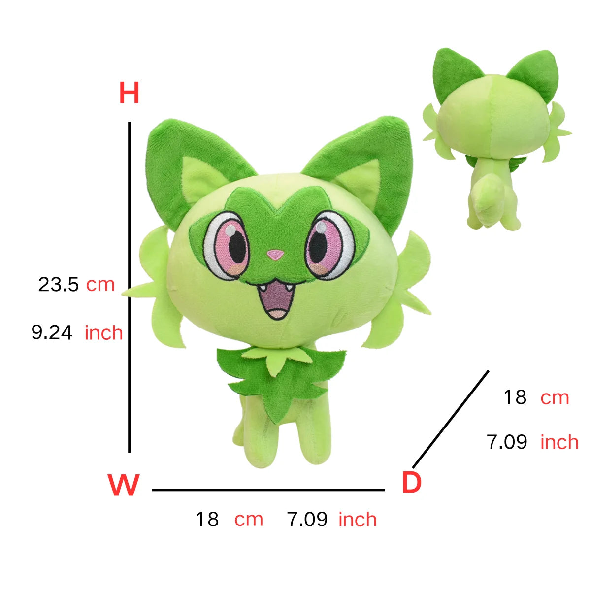 Floragato Sprigatito Meowscarada Plush Toy Anime Figure Model Gift for Kids Children Birthday Gift Anime Stuffed kawaii cute