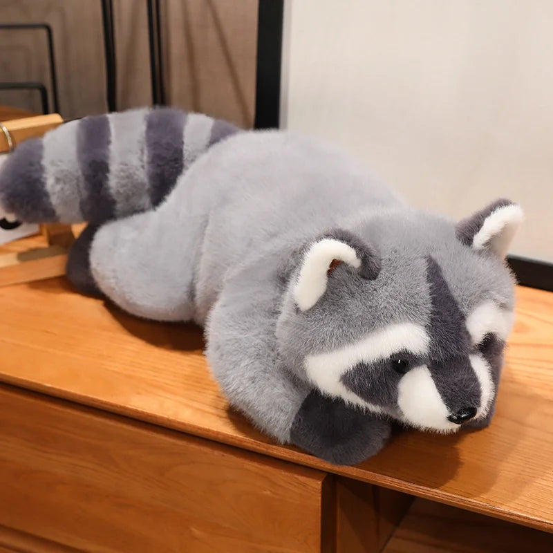 40/55cm Kawaii Raccoon Plush Toy Lovely Raccoon Cute Soft Stuffed Animals Doll Pillow For  Birthday Gift