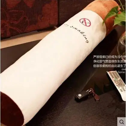 1pc 30cm Smoking Cylindrical Sleeping Cigarette Pillow Boyfriend Birthday Gift Plush Toys,Free Shipping