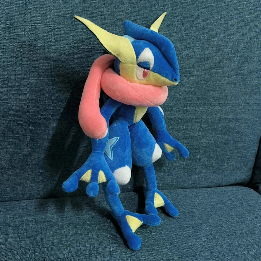 TAKARA TOMY 30cm Cute Pokemon Greninja Plush Toy Stuffed Anime Lovely Ninja Frog Doll Collect Plushies Xmas Gift