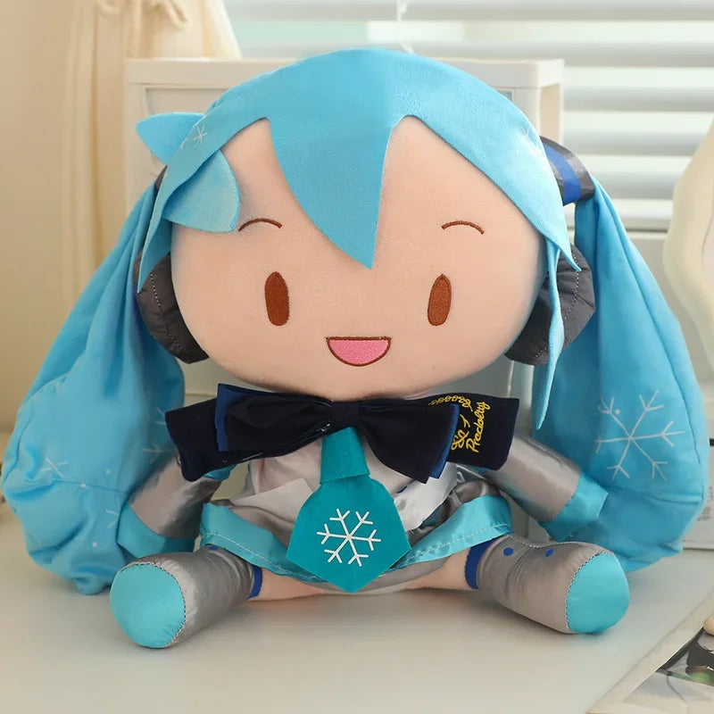 6Styles Cartoon Hatsune Miku Plush Toy New Bow Miku Preciality Sakura Hatsune Miku Plushies Sleeping Doll Soft Gifts Girl