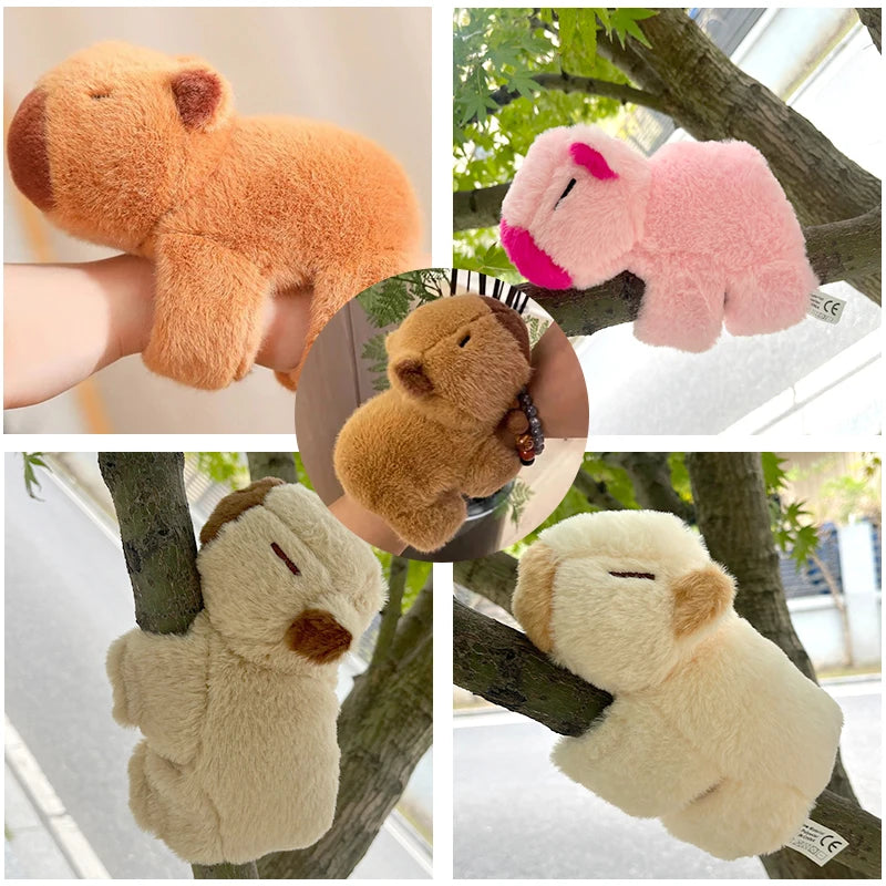 New Cute Plush Toy Four Color Animal Buckle Bracelet, Plush Filled Animal Cute Dolphin Bracelet, Bicycle Decoration