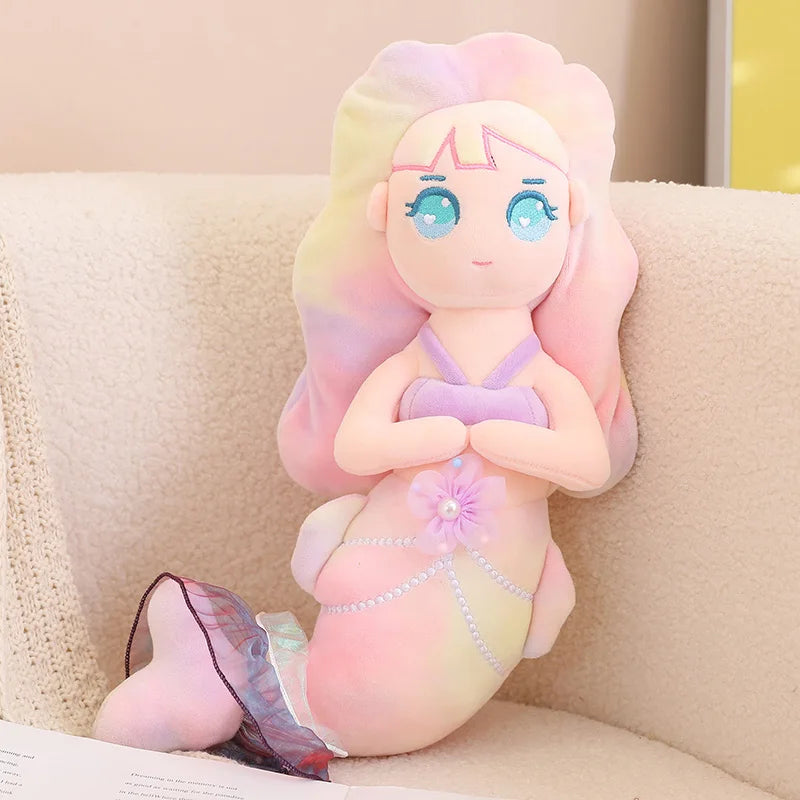 45/60cm Cartoon Mermaid Plush Doll Toy Children Adults Comfort Doll Mini Cute Pillow Baby Stuffed Plush Toys Girls Birthday Gift