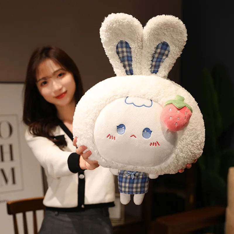 40cm Cartoon Cute Soft Stuffed Rabbit Cosplay Fruits Dolls Plush Animals Bunny Toy Baby Daughter Appease Peluche