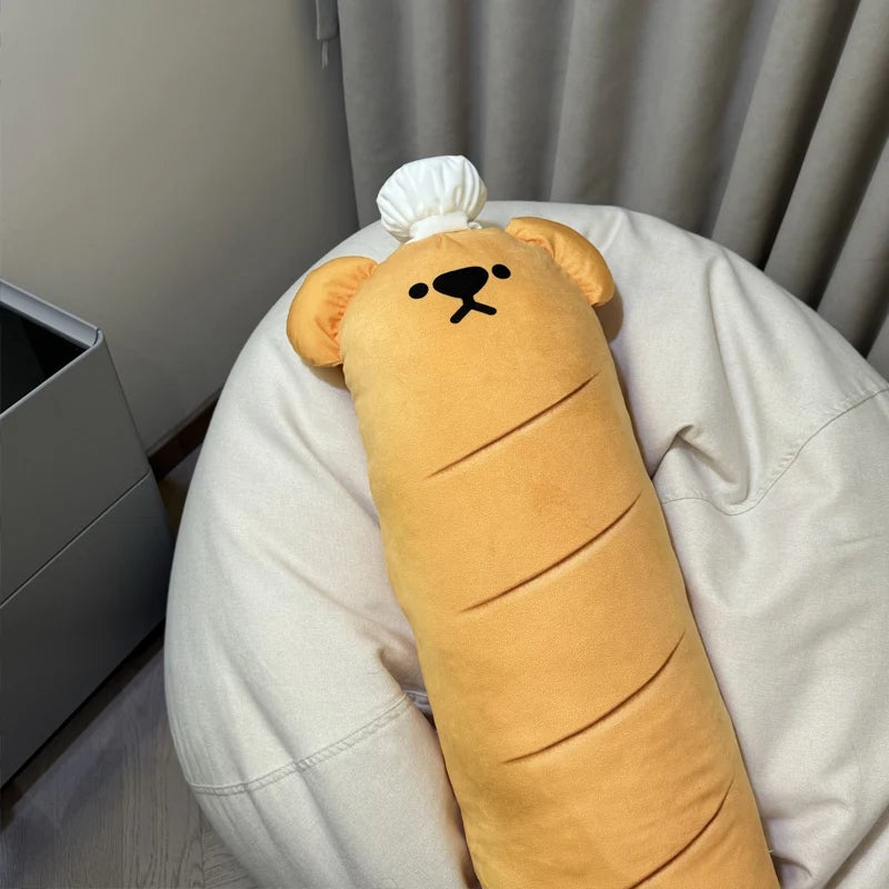 Cute Cartoon Bread Dog Plush Toys Kawaii Long Animal Pillow Stuffed Doll Bed Cushion Room Decor For Kid Birthday Xmas Gifts