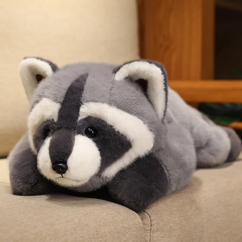 40/55cm Kawaii Raccoon Plush Toy Lovely Raccoon Cute Soft Stuffed Animals Doll Pillow For  Birthday Gift