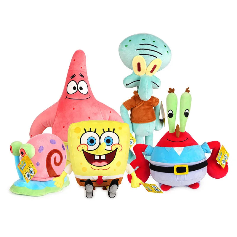 22-40Cm 100% Genuine Spongebob Patrick Star Kawaii Cartoon Animal Plush Toy Stuffed Doll Cartoon Soft Kids Toys Birthday Gift