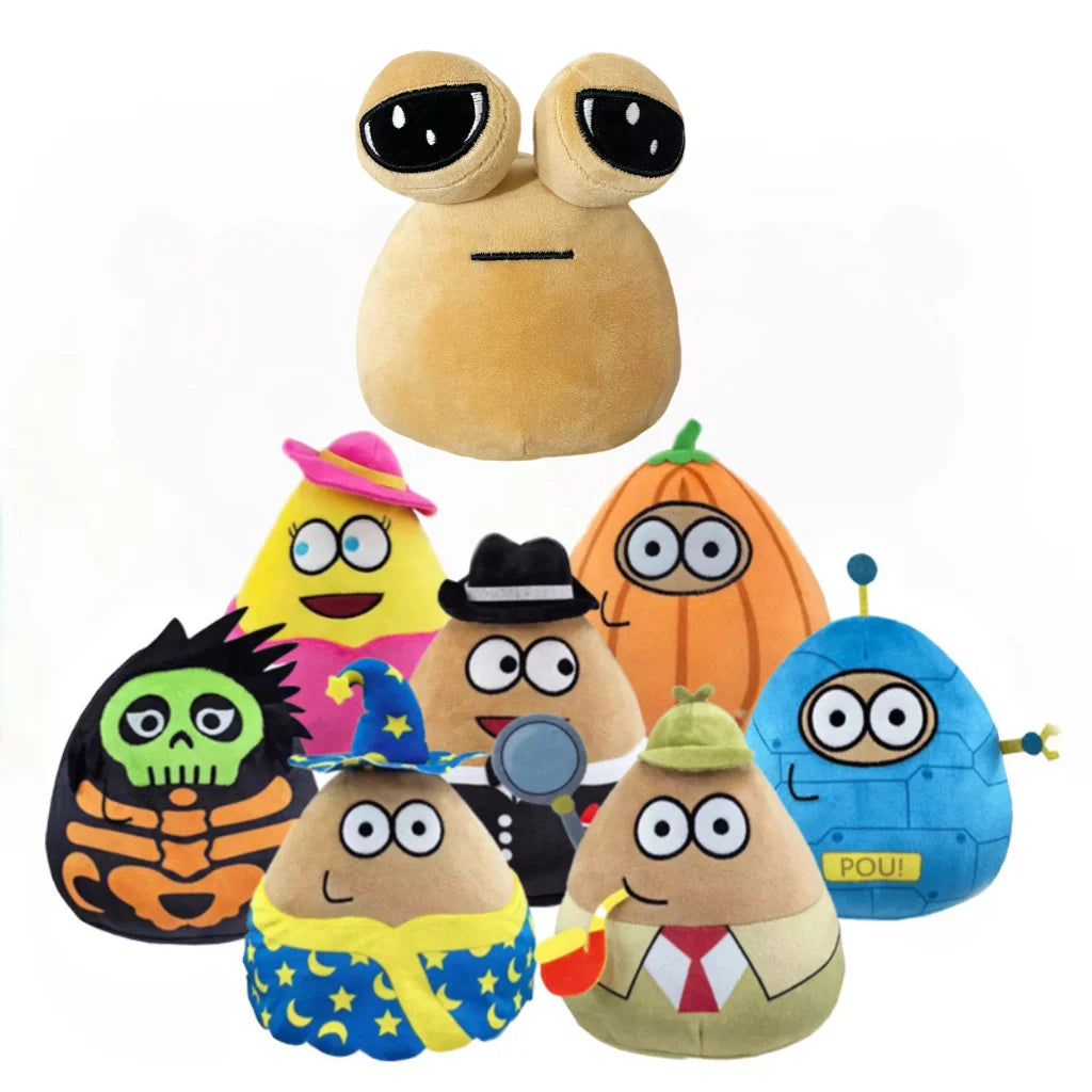 New My Pet Alien Pou Plush Toy Kawaii Alien Pet Doll Cute Pou Stuffed Toys Soft Pillow Plush Animal Gift Toys For Kids Girls