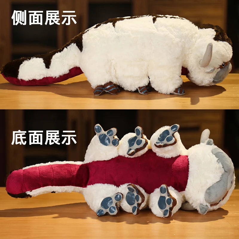 Kawaii Anime Plushie Appa Bull Cow Animals Plush Dolls Toys for Children Christmas Gift Plush Avatar Aang The Last Airbender