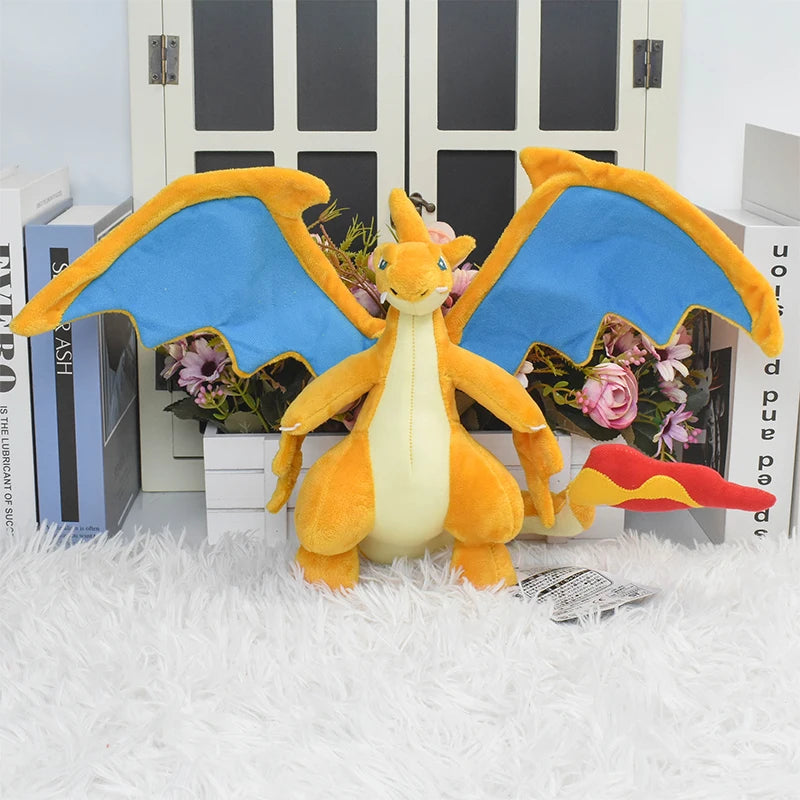 20cm Evolution Mega Charizard Y Plush Toy Doll Pocket Monster Anime Dragon Stuffed Toy Soft Peluche Animals Gift Kids