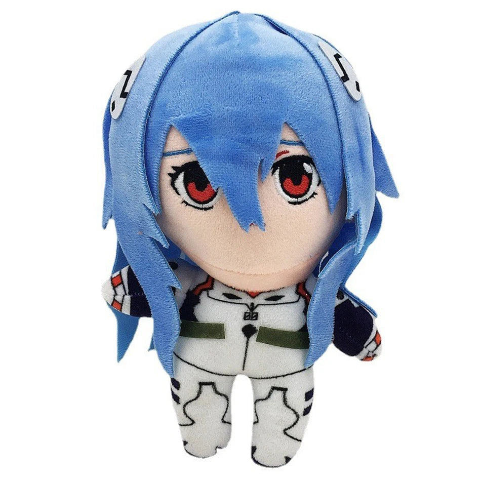 20CM Ayanami Rei Plush Asuka Langley Soryu Rei Plush Stuffed Ray Japanese Anime Kawaii Cute Cartoon Toys Dolls Bed Gift