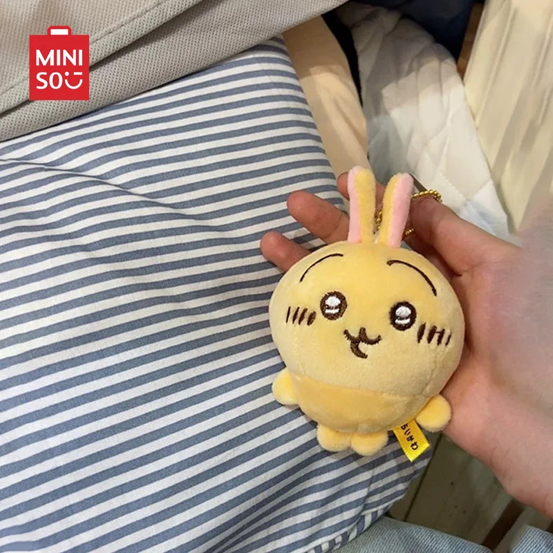 MINISO Chiikawas 10cm Doll Pendant Toy Kawaii Hachiware Usagi Cartoon Bag Mobile Plush Doll Schoolbag Pendent Toys Girls Gifts