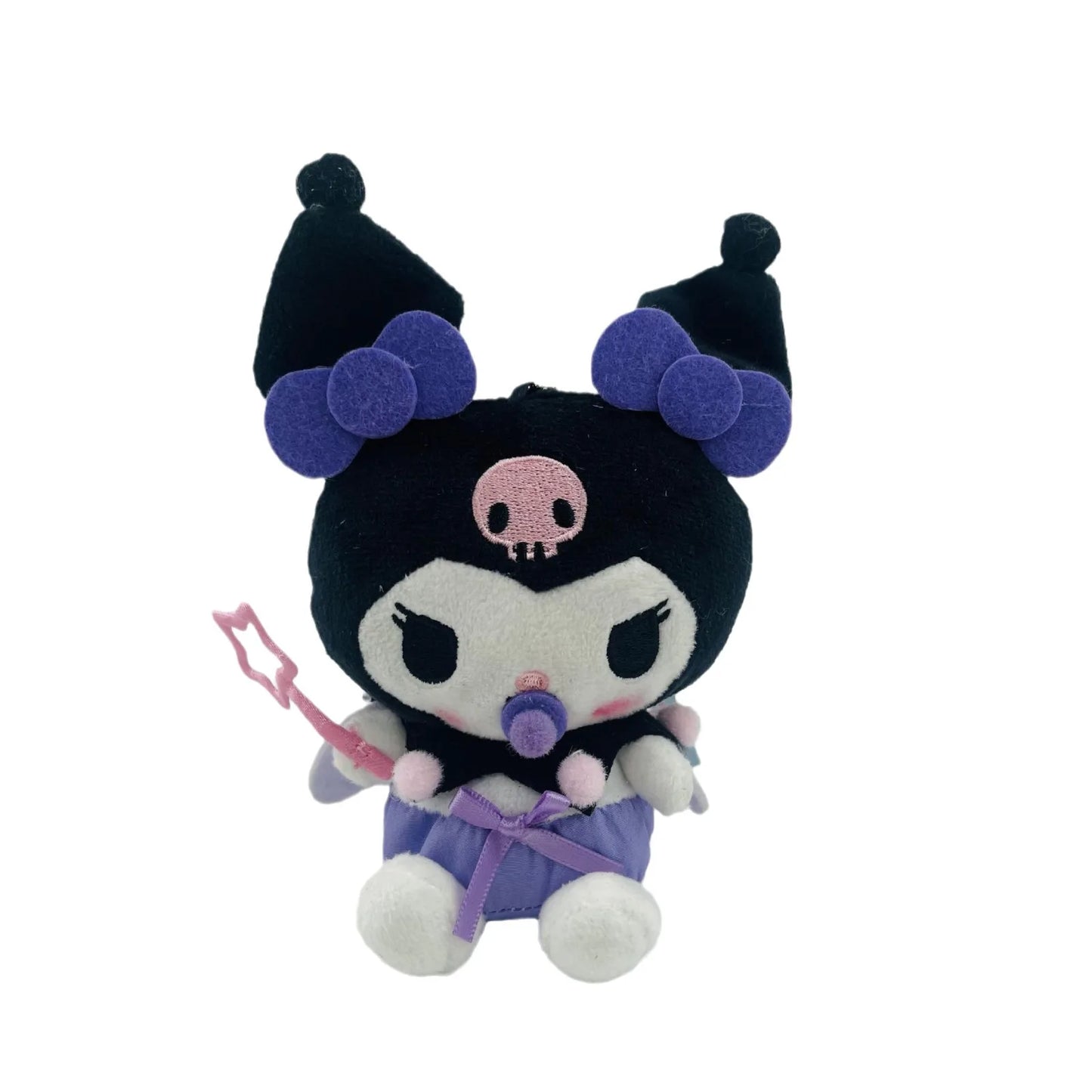 Sanrio Plush Doll Keychain Kawaii Kuromi Cinnamoroll My Melody Cinnamoroll  Anime Backpack Cute Pendant Stuffed Decoration Toys