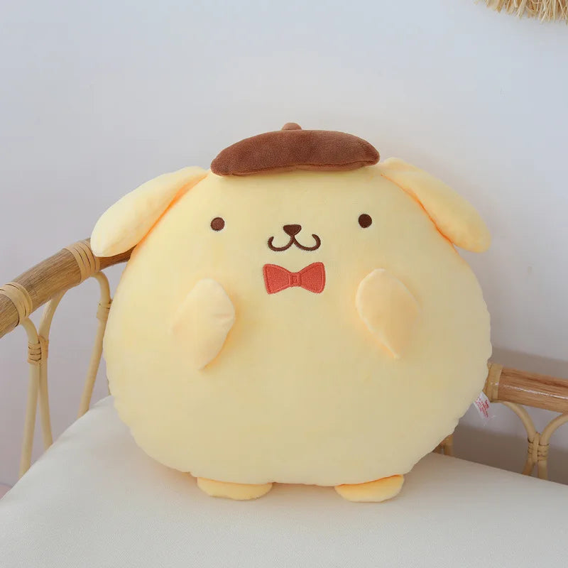 Sanrio Pom Purin Stuffed Plush Toys Dolls Soft Cushion Pillow Cartoon Kawaii Pom Purin Plush Doll Toys Room Decoration Kids Gift