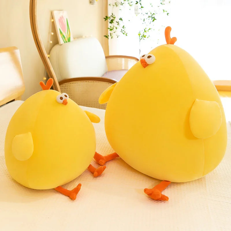 Funny Fat Chicken Plush Toy Pillow Soft Simulation Cute Plush Doll Neck Pillow Stuffed Animal for Boys Girls Festival Gifts