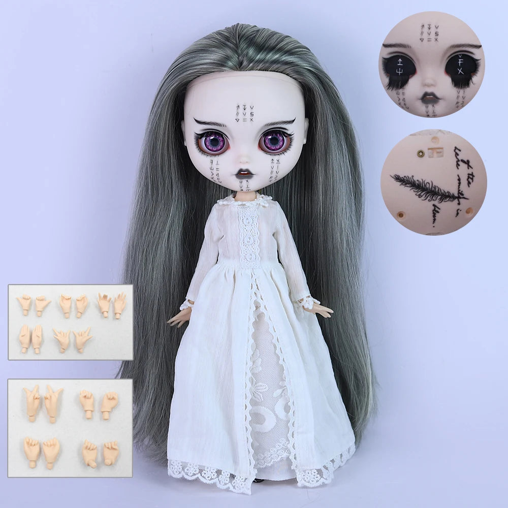 ICY DBS Blyth 1/6 doll hand-painted set ritual shape dark style black eyelids long eyelashes sleepy eyes doll set SD