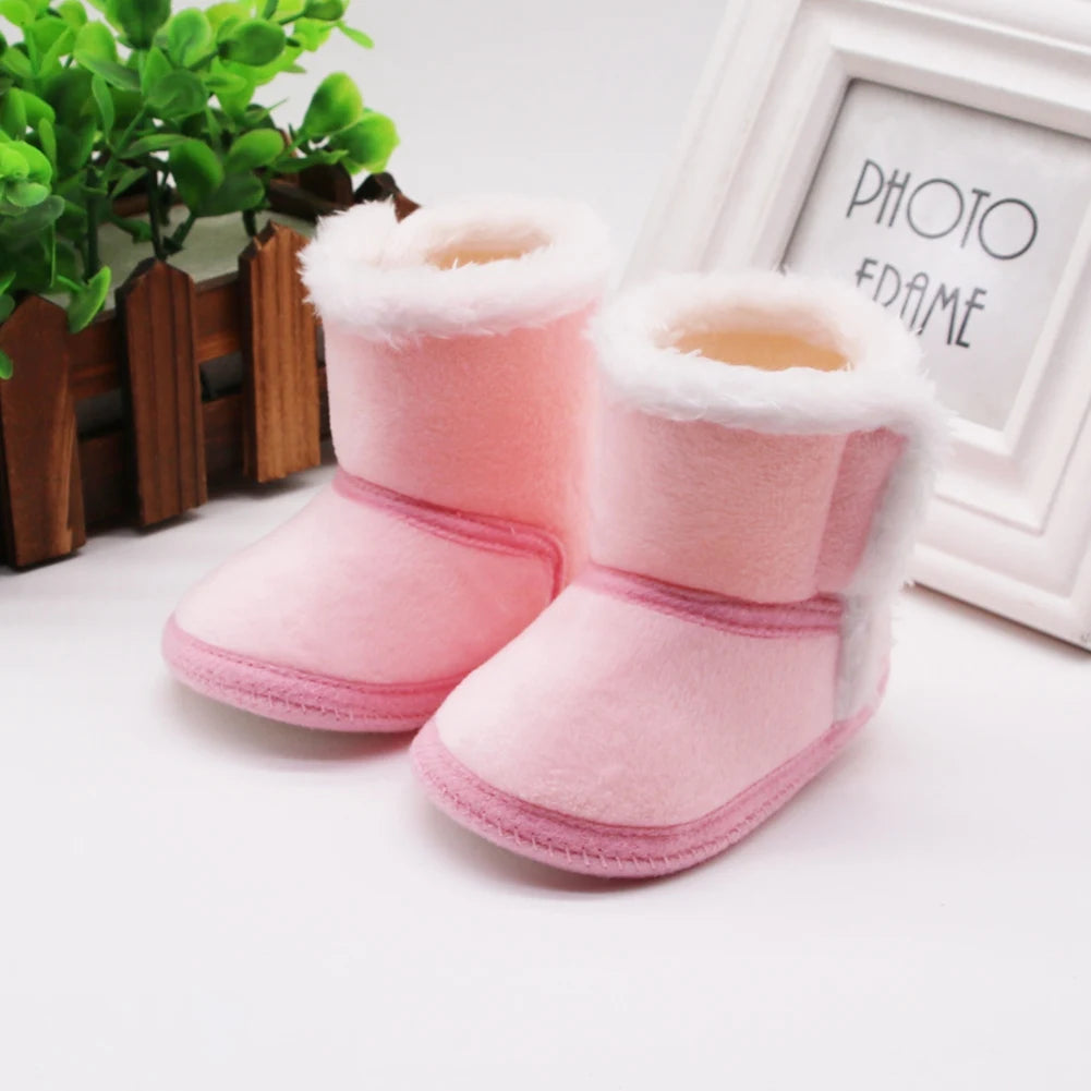 Winter Snow Baby Boots Newborn Warm Booties Soft Sole First Walkers Shoes for Baby Girls Boys Infant Shoes Toddler 0-18Months