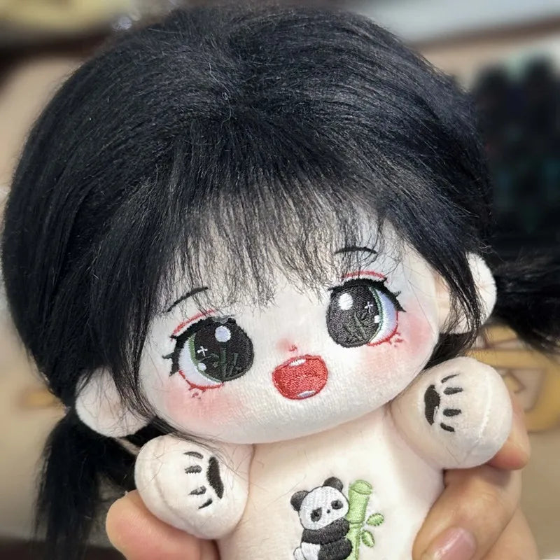 20cm Kawaii Plush Cotton Doll Idol Stuffed Super Star Figure Dolls No Attribute Fat Body Crying Doll Can Change Clothes Gift