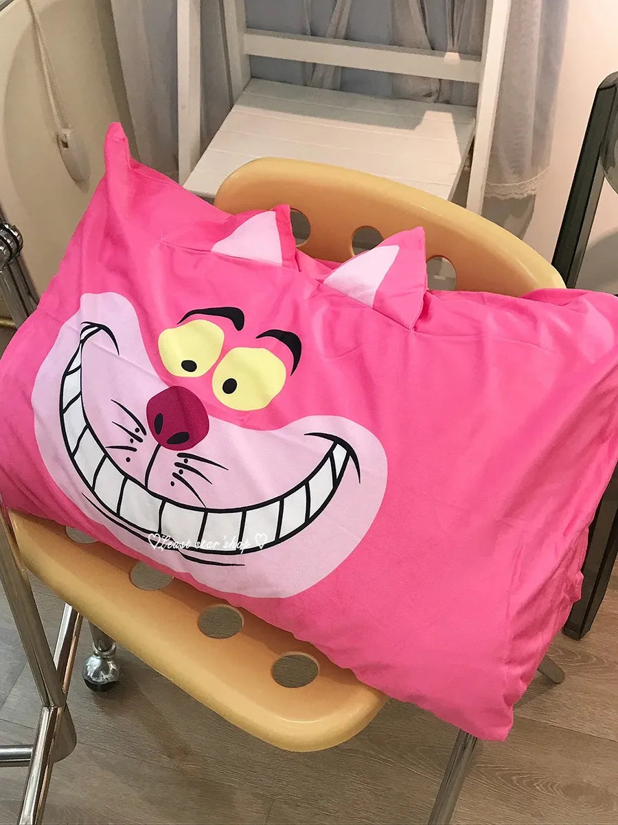 Eeyore Pillowcase Lovely Cheshire Cat Lucifer Cat Pillow Cover Cute Anime Grey Cat Pillowcase Bed Home Decor Gifts Girl