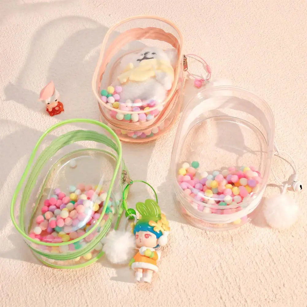 18cm PVC Storage Keychain Bag Organizer Box Doll Bag for Popmart for labubu doll(no doll) #467187