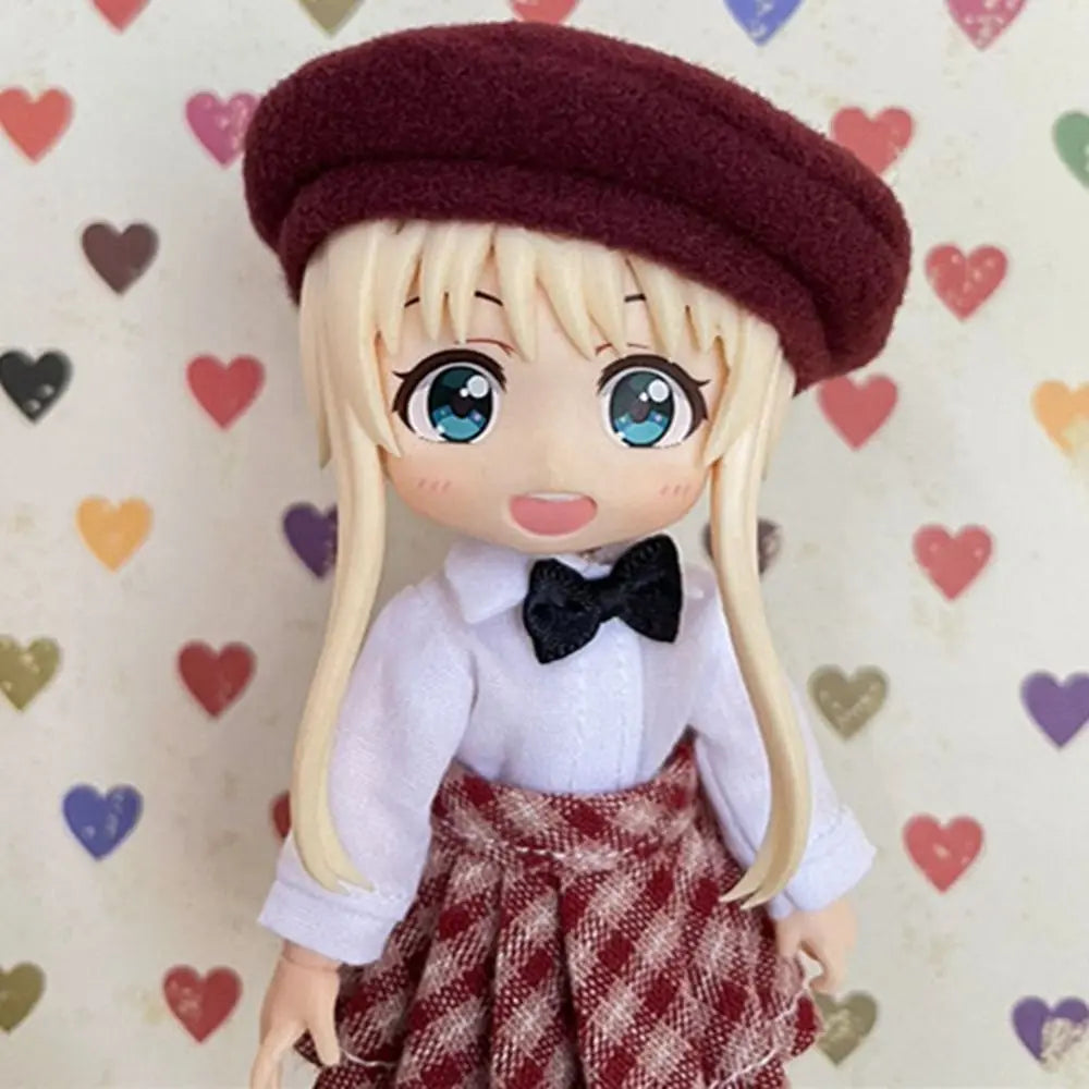 High Quality New Arrival Doll Beret Hat Fashion 5 Colors Woolen Hat Kids Gift 1/11 OB11 Dolls/1/12 BJD Dolls