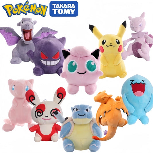 70 Types Elf Pokemon Plush Pikachu Toys Charizard Blastoise Stuffed Doll Wobbuffet Mew Gengar Mewtwo Jigglypuff Plushies Gifts