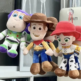 Disney Toy Story Buzz Lightyear Jessie Woody Plush Toy Lovely Stuffed Mickey Stitch Plushies Kawaii Doll Xmas Kid Gifts