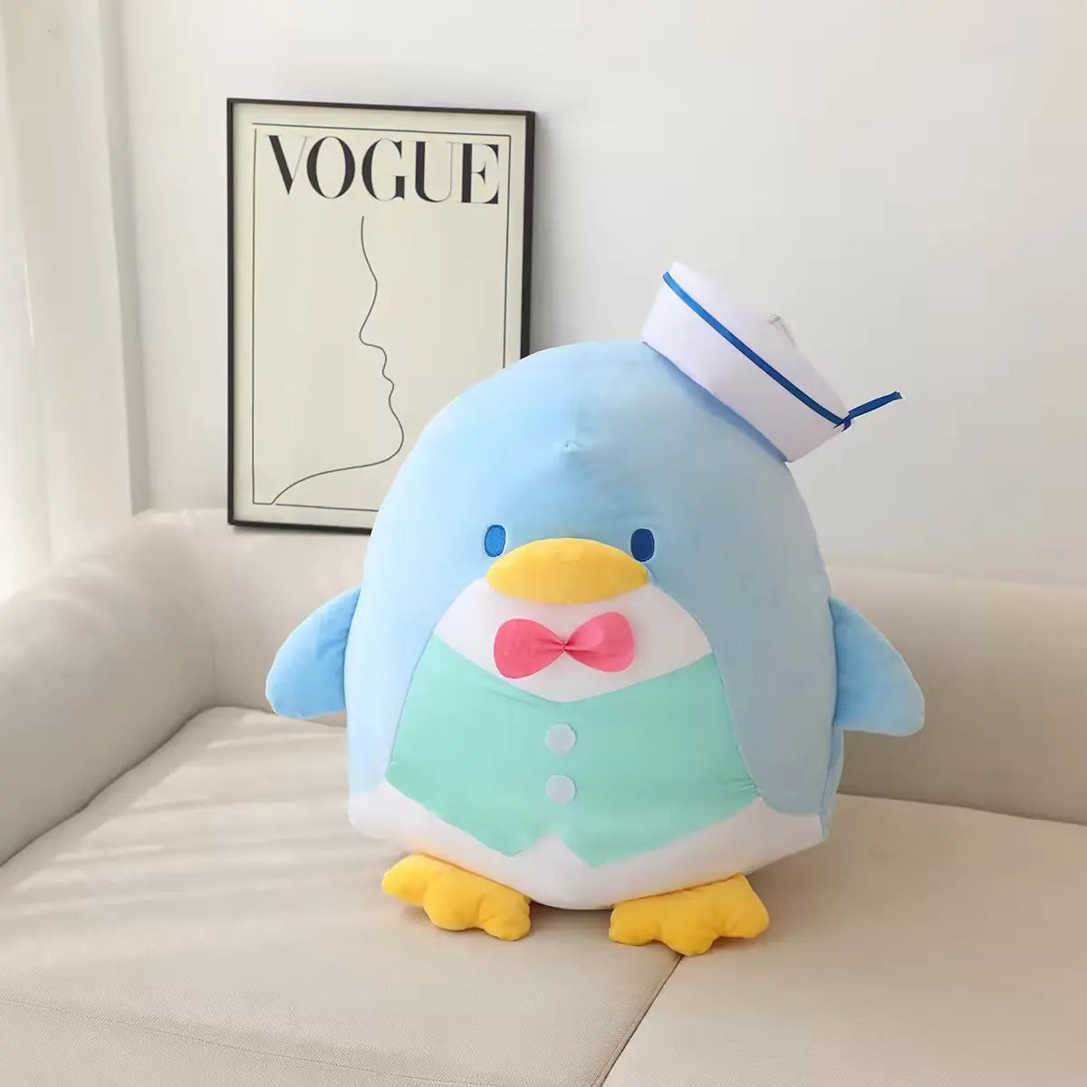 Kawaii Tuxedo Sam Plush Toy Sanrio Japanese Style Stuffed Penguin Doll Comfortable Plushies Throw Pillow Blanket Sofa Xmas Gifts