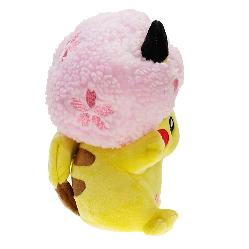 Pokemon 21cm New Sakura Pikachu Plush Doll Pocket Monster Series Plush Toy Children's Gift Series Christmas Gift Valentine's Day