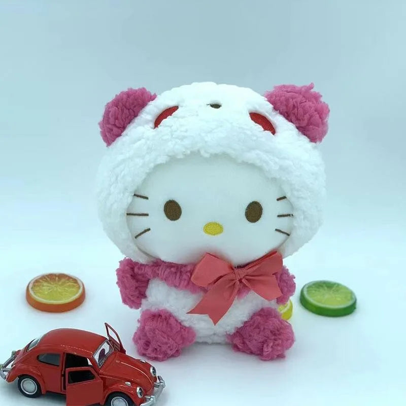 25Cm Plushie Sanrio Plush Toy Kawaii Hello Kitty Kuromi My Melody Cinnamorol Stuffed Animals Plush Doll for Kids Birthday Gift