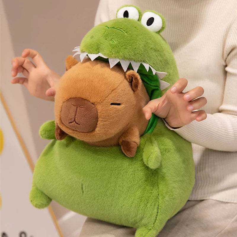 New Avocado Capybara Plush Toy Simulation Capibala Anime Fluffty Toy Cute Animals Stuffed Pillow Doll Birthday Gift Toy for Kids