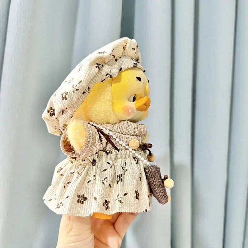 For 20cm upset duck plush series baby clothes little yellow duck doll clothes fragrance suit