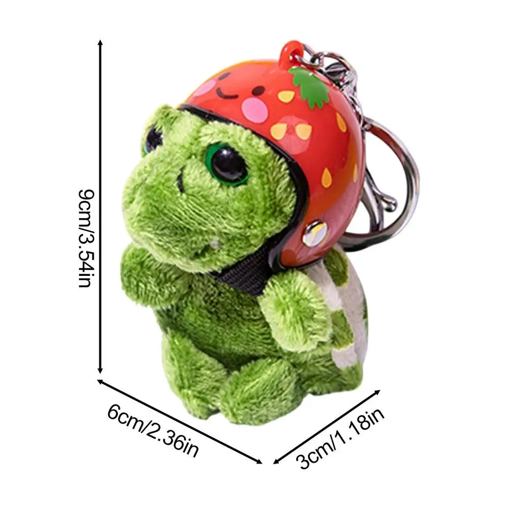 Turtle Plush Keychain Plush Key Ring Doll Lovely Plush Key Ring Doll Cartoon Bag Pendant With Headcover For Christmas Holiday