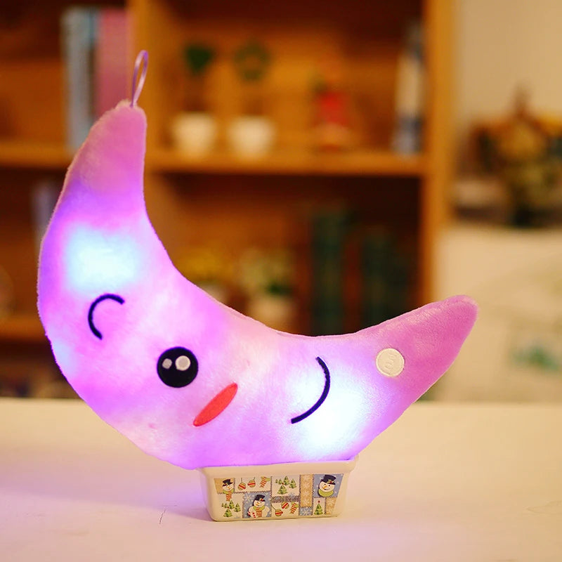 LED Premium Cute Moon Pillow Plush Toys