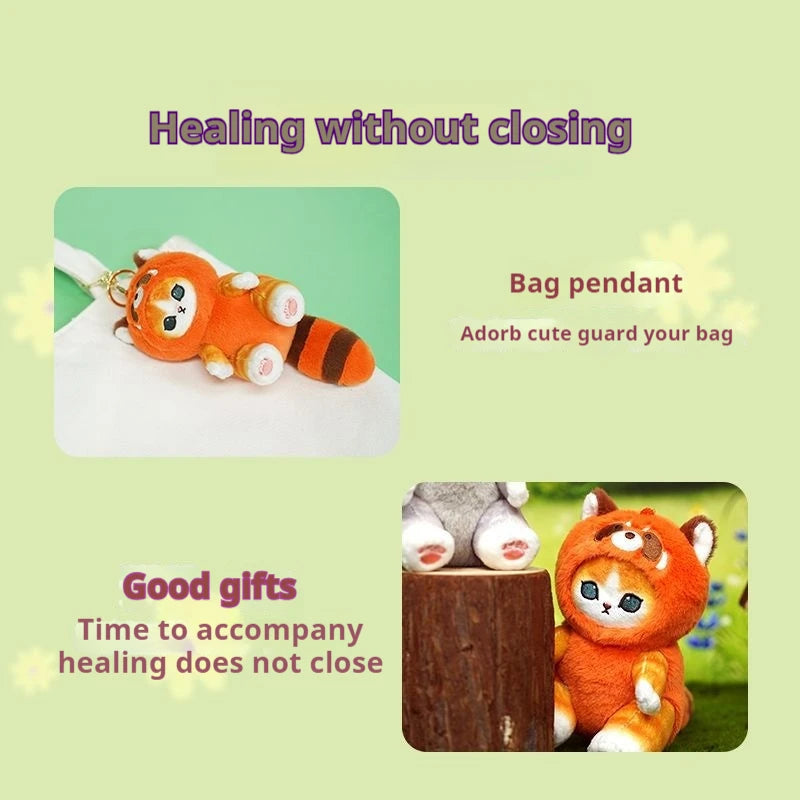 Genuine Mofusand Cat Fortune Sandy Shark Cat Cross Dressing Raccoon Fox Plush Doll Pendant Keychain Pendant Plush Toy Presents