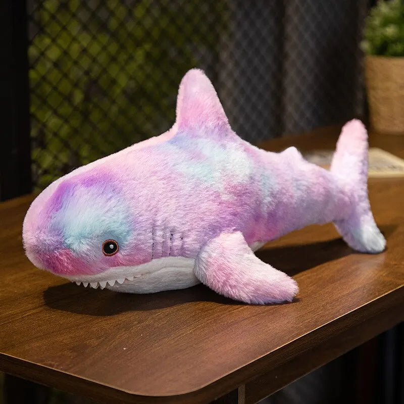 1pc 30cm Shark Stuffed Romantic Purple Animal Soft and Cute Plush Toy Accompanying Kids to Sleep Gift Interior Decoration