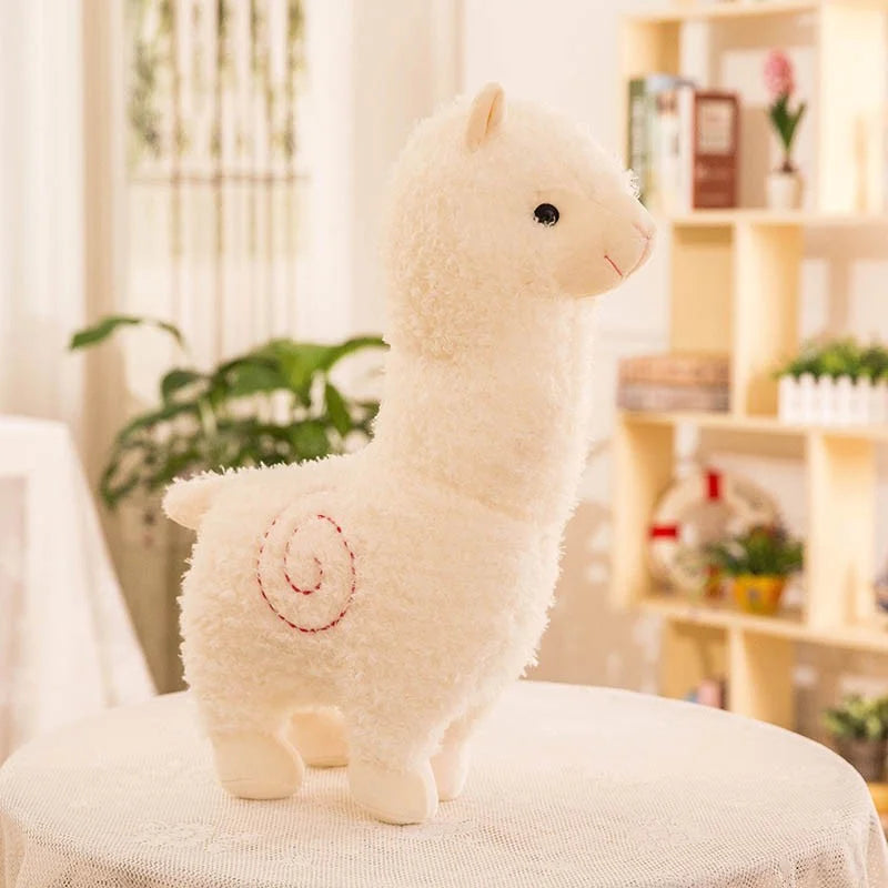 Kawaii Alpaca Stuffed Animal Plush Toy Gift Soft Pillow for Kids Girl Birthday Anniversary Student Home Decor