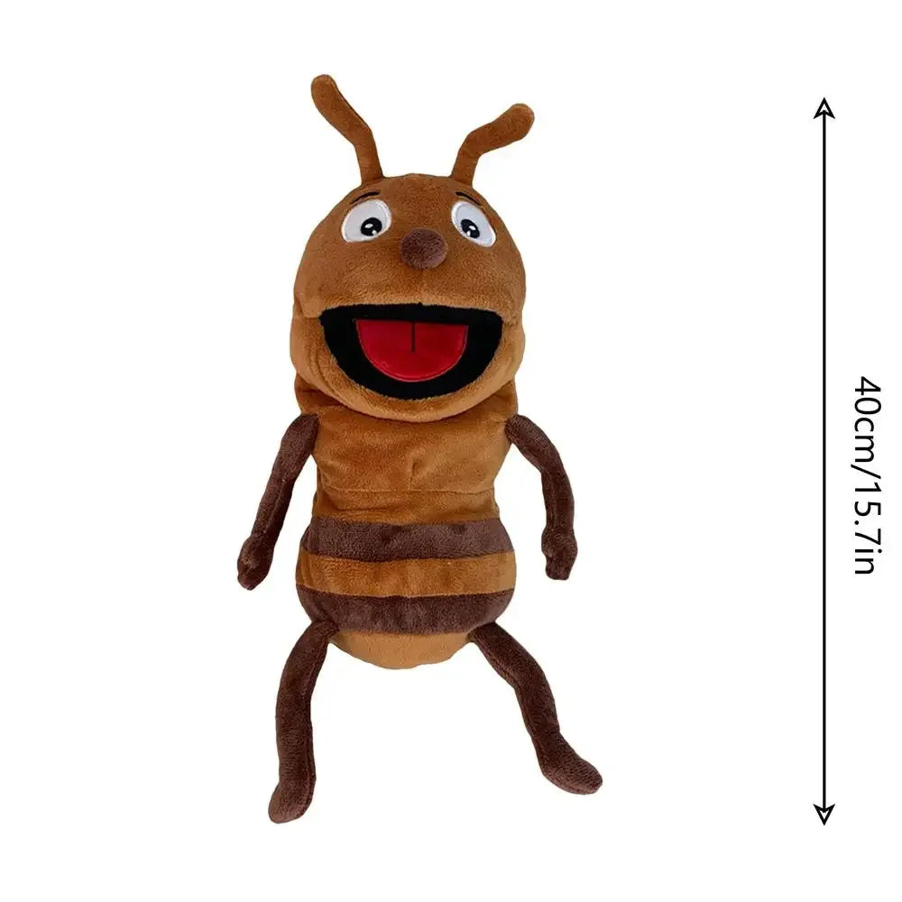 Hand Puppets Kids Toys Plush Insects Animal Caterpillar Ladybug Hand Puppets Doll Family Storytelling Role-playing Finger Toys