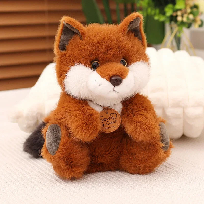 30/40cm Soft Fluffy Fox Plush Toy Kawaii Cartoon Animal Fox Stuffed Doll Girls Lover Valentine's Gift Cute Sofa Decor Pillows