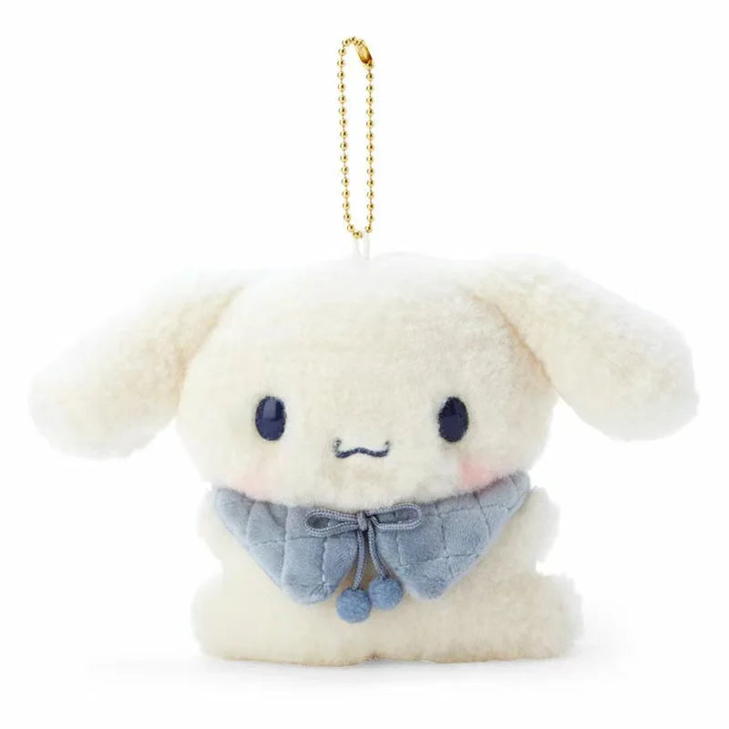 Kawaii Sanrio Plush Keychains Anime My Melody Kuromi  Cinnamoroll Pochacco Soft Stuffed Doll Pendant Cute Cartoon Keyring Gifts