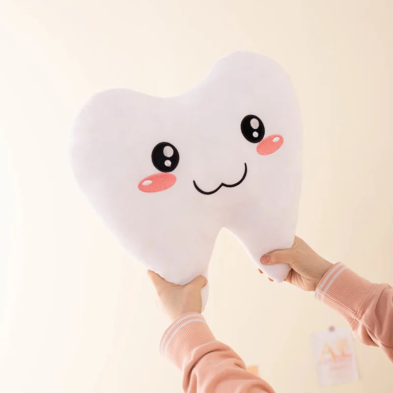 Lovely Cartoon Simulation Tooth Dolls Women Girls Bag Hanging Accessories Toys Soft Stuffed Teeth Kawaii Gift Kids Plush Peluche