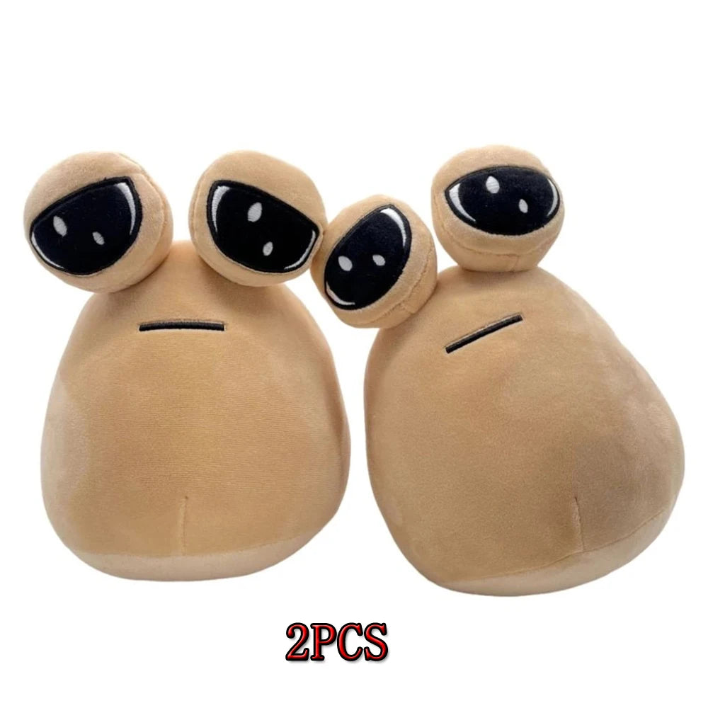 20cm 1/6PCS Hot Game My Pet Alien Pou Plush Toy Furdiburb Emotion Alien Plushie Stuffed Animal Pou Doll Birthday Christmas Gift