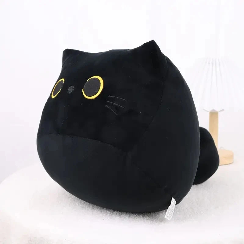 2Sizes Kawaii Black Cat Soft Plush Pillow Doll Toys Lovely High Quality Kids Gifts Toys Boys Girls Friends Room Decoration