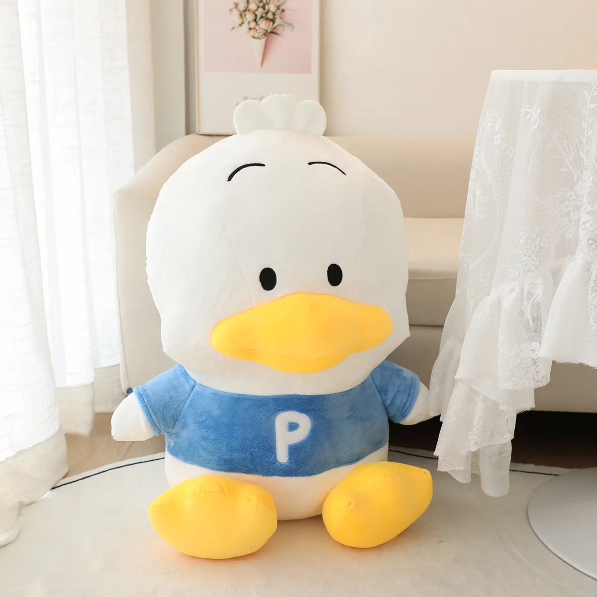 Japanese Anime Sanrio Pekkle Plush Toy Cute Stuffed Animal Cartoon Duck Pillow Blanket Cushion Home Decor Plush Doll Xmas Gifts