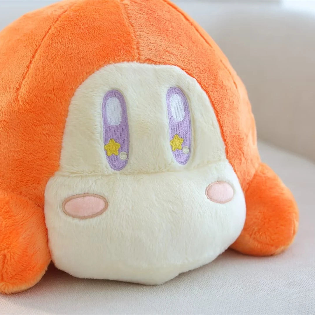 Cute Kirby Lying on the Clouds Plush Toy Lovely Waddle Dee Doll Stuffed Anime Plushies Throw Pillow Back Cushion Birthday Gifts